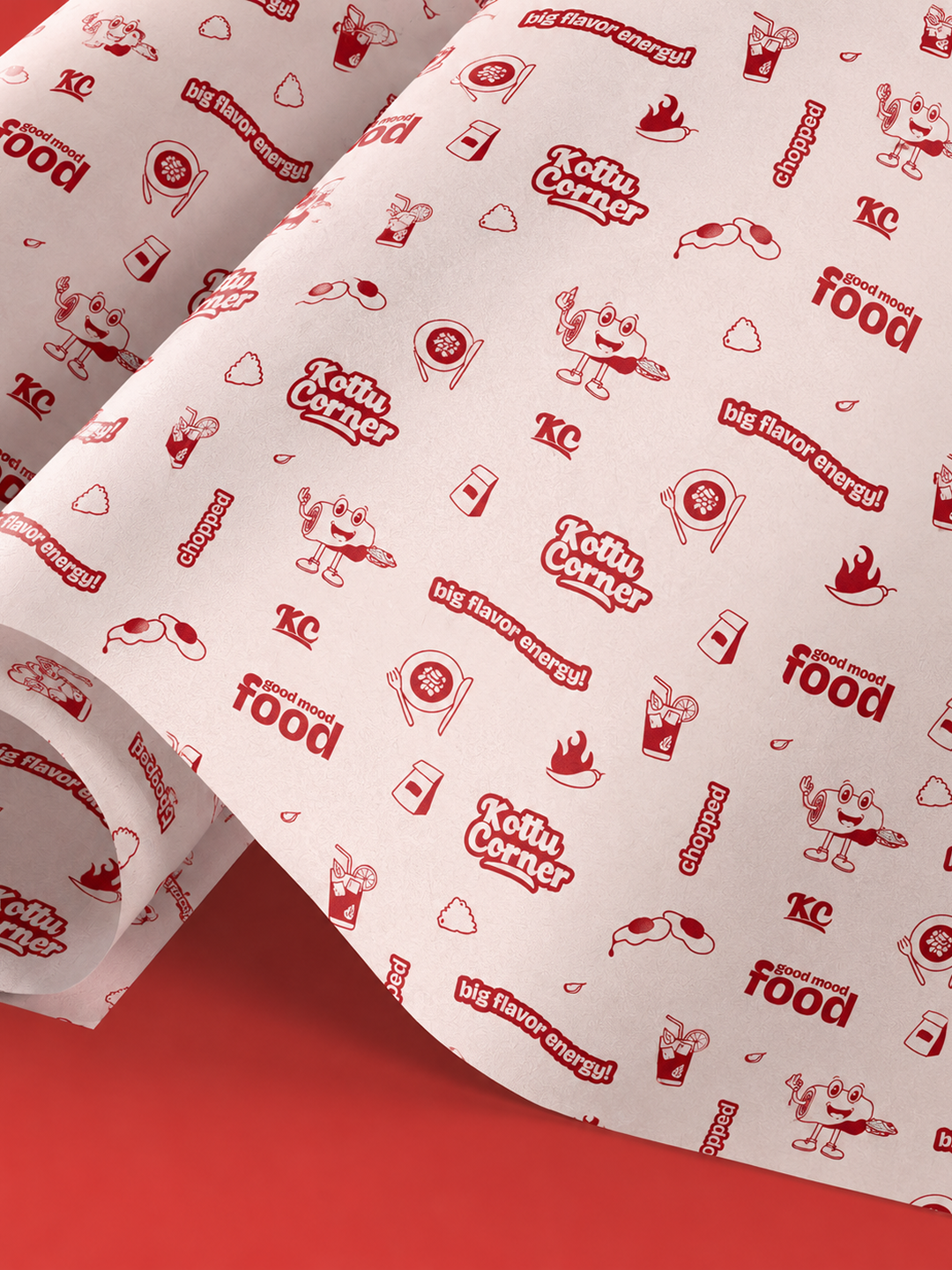 Kottu corner brand identity mockup